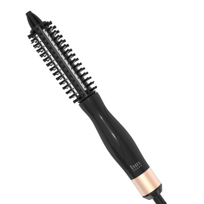 HOT Sell Professional Hair Styling Comb Round Ceramic Hair Straightener and Curler Iron Brush Best Curling Brush Iron Hair Comb